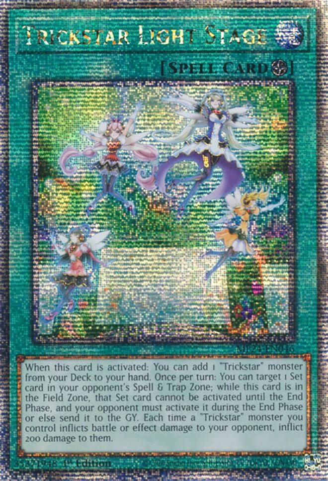 Trickstar Light Stage [MP24-EN046] Quarter Century Secret Rare - Yugioh Cards For Your TCG Needs!