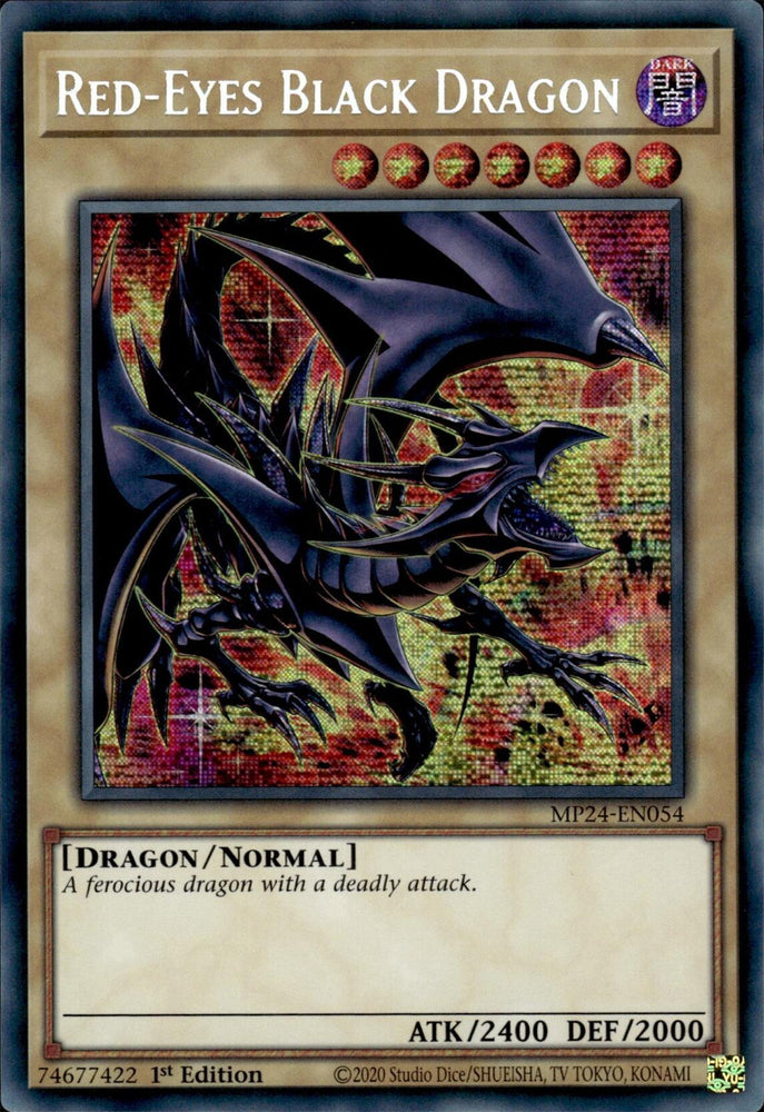Red-Eyes Black Dragon (Alternate Art) [MP24-EN054] Prismatic Secret Rare - Yugioh Cards For Your TCG Needs!