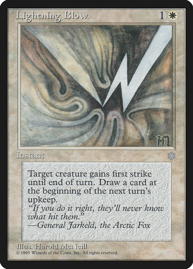 Lightning Blow [Ice Age] Magic: The Gathering