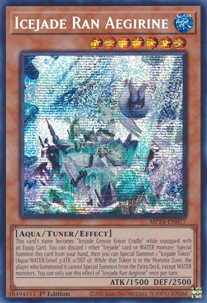 Icejade Ran Aegirine [MP24-EN077] Prismatic Secret Rare - Yugioh Cards For Your TCG Needs!