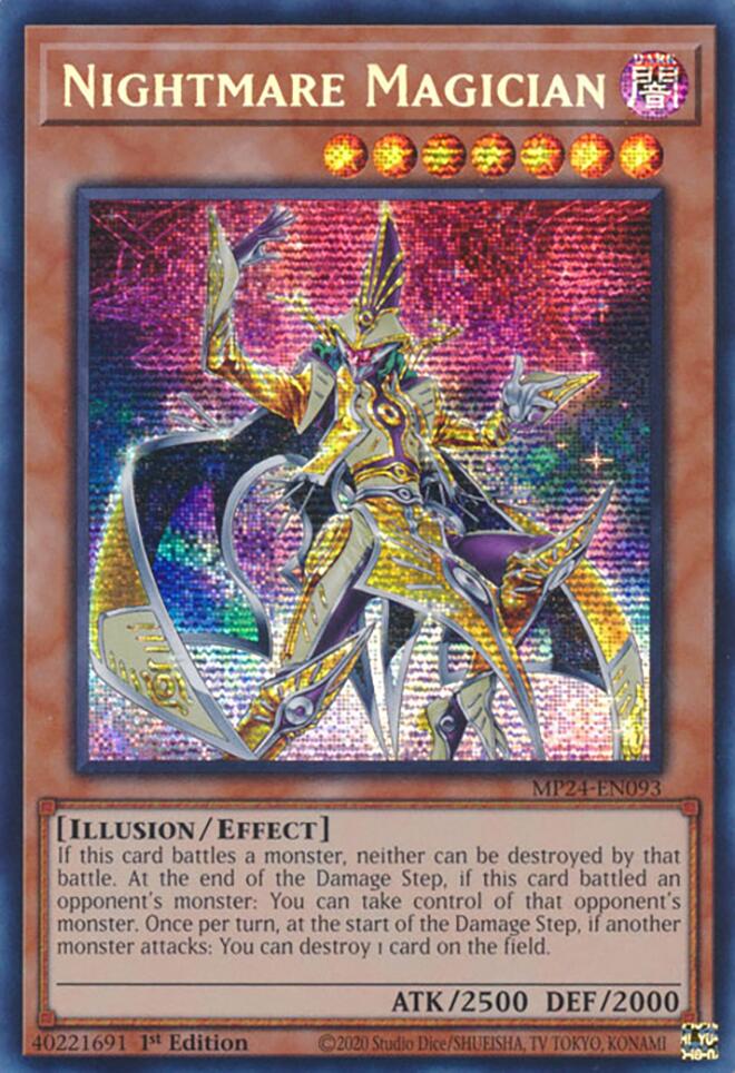 Nightmare Magician [MP24-EN093] Prismatic Secret Rare - Yugioh Cards For Your TCG Needs!