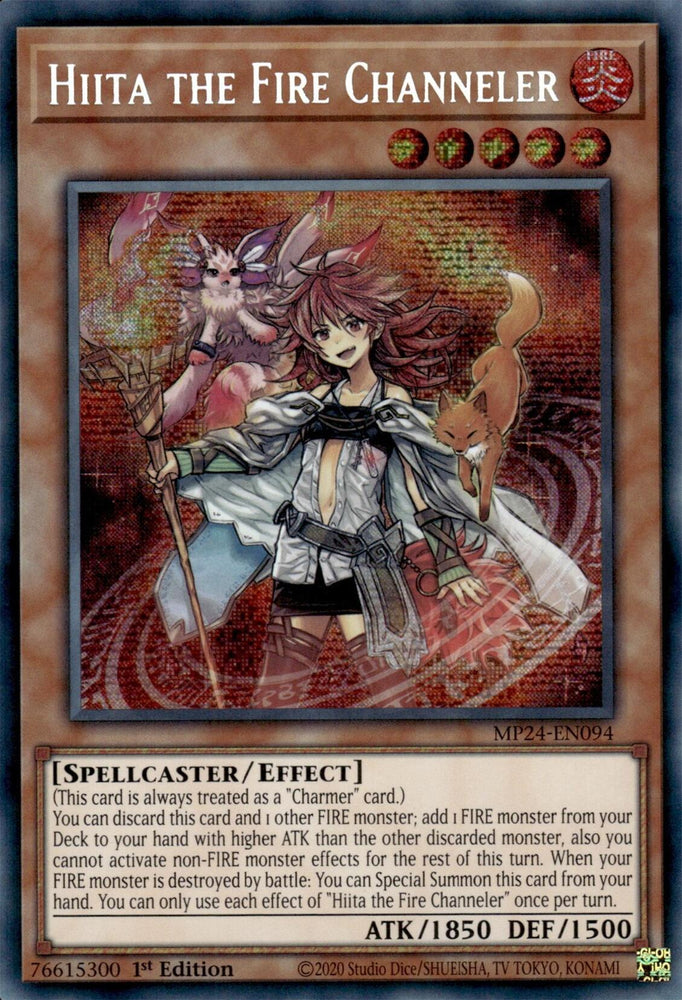Hiita the Fire Channeler [MP24-EN094] Prismatic Secret Rare - Yugioh Cards For Your TCG Needs!