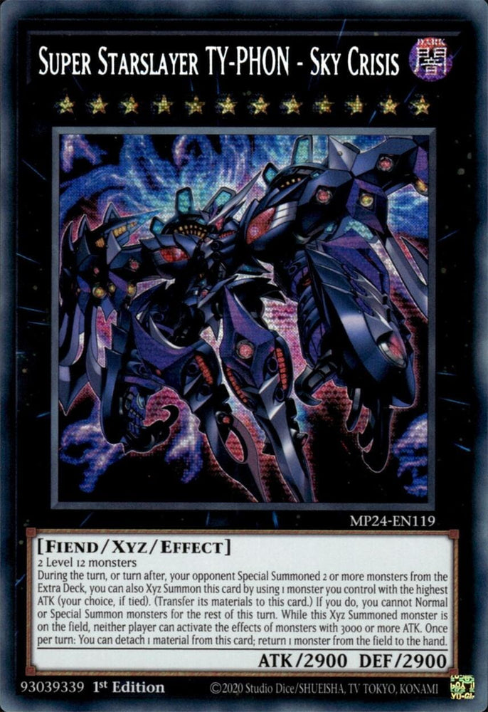 Super Starslayer TY-PHON - Sky Crisis [MP24-EN119] Prismatic Secret Rare - Yugioh Cards For Your TCG Needs!