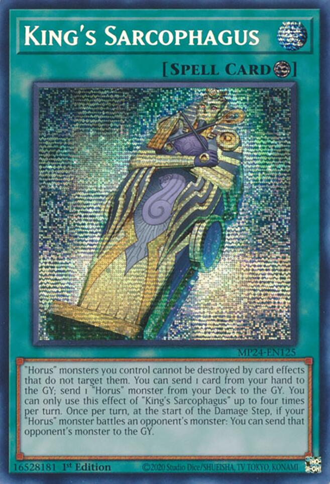 King's Sarcophagus [MP24-EN125] Prismatic Secret Rare - Yugioh Cards For Your TCG Needs!
