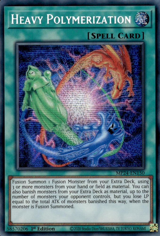 Heavy Polymerization [MP24-EN150] Prismatic Secret Rare - Yugioh Cards For Your TCG Needs!