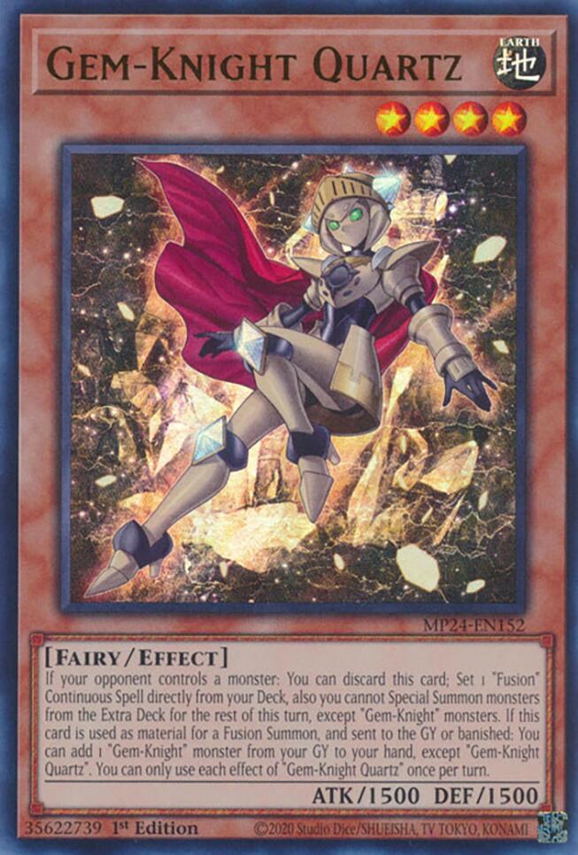 Gem-Knight Quartz [MP24-EN152] Ultra Rare - Yugioh Cards For Your TCG Needs!