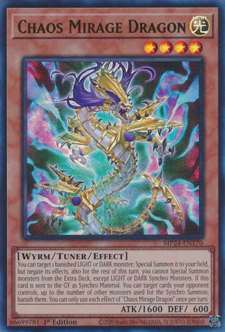 Chaos Mirage Dragon [MP24-EN170] Ultra Rare - Yugioh Cards For Your TCG Needs!
