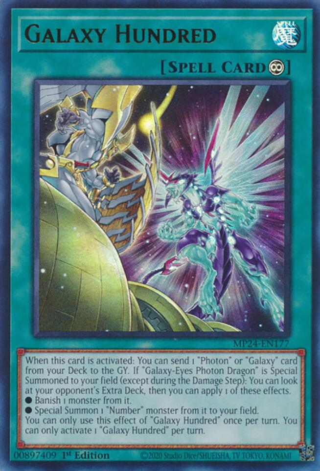 Galaxy Hundred [MP24-EN177] Ultra Rare - Yugioh Cards For Your TCG Needs!