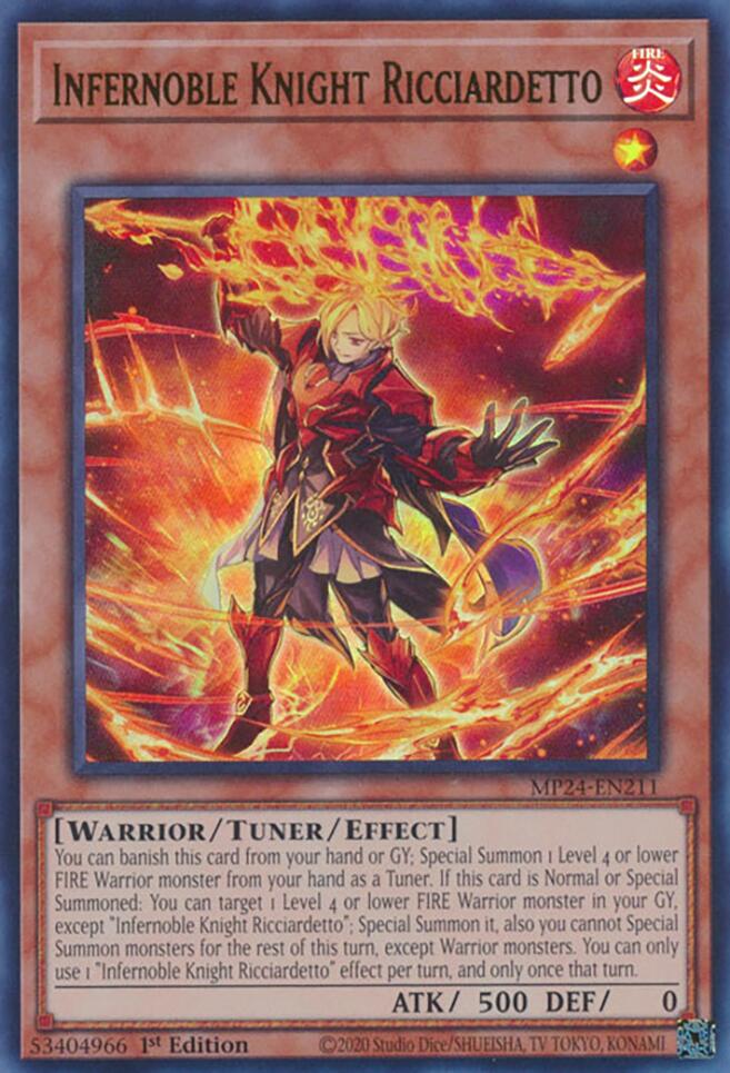 Infernoble Knight Ricciardetto [MP24-EN211] Ultra Rare - Yugioh Cards For Your TCG Needs!