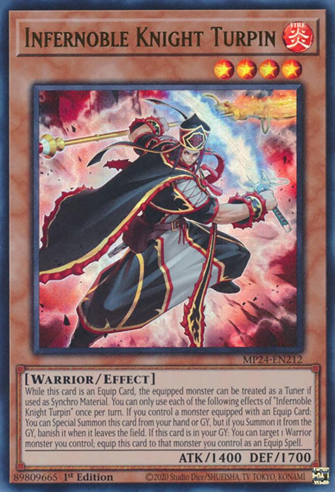 Infernoble Knight Turpin [MP24-EN212] Ultra Rare - Yugioh Cards For Your TCG Needs!