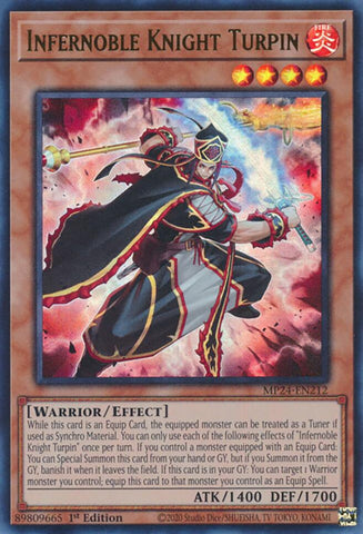 Infernoble Knight Turpin [MP24-EN212] Ultra Rare - Yugioh Cards For Your TCG Needs!