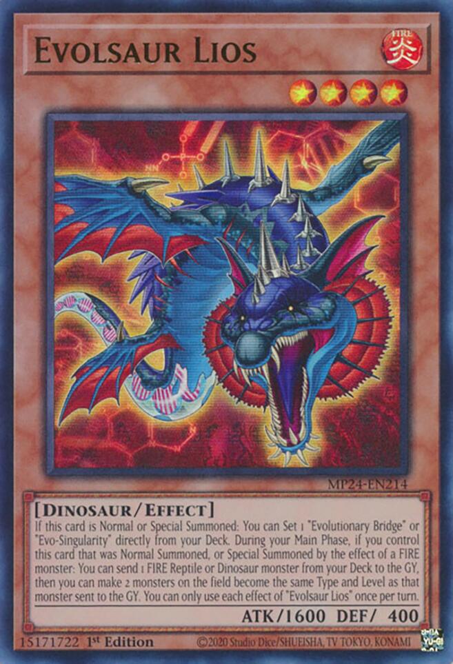 Evolsaur Lios [MP24-EN214] Ultra Rare - Yugioh Cards For Your TCG Needs!