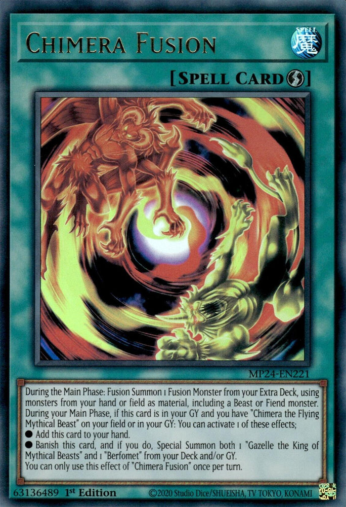 Chimera Fusion [MP24-EN221] Ultra Rare - Yugioh Cards For Your TCG Needs!