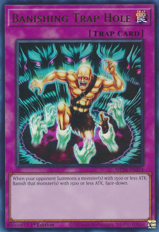 Banishing Trap Hole [MP24-EN224] Ultra Rare - Yugioh Cards For Your TCG Needs!
