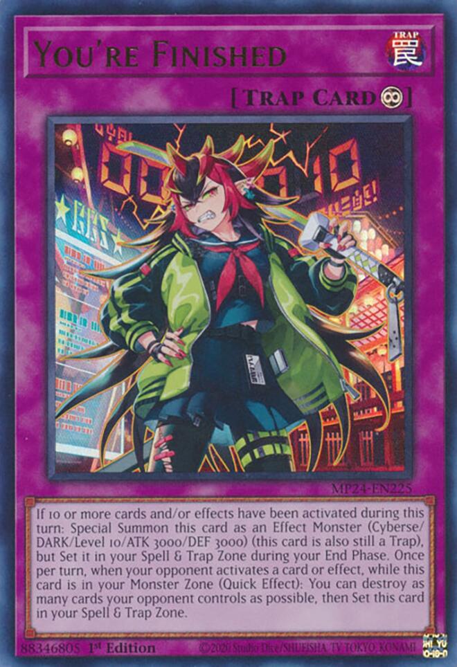 You're Finished [MP24-EN225] Ultra Rare - Yugioh Cards For Your TCG Needs!