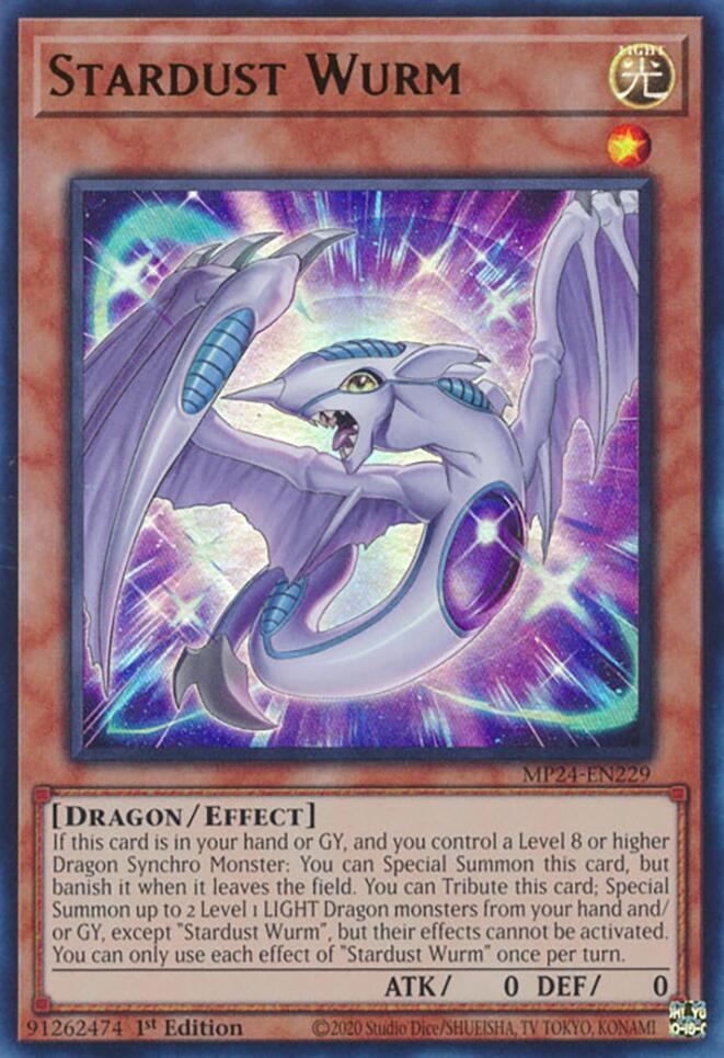 Stardust Wurm [MP24-EN229] Ultra Rare - Yugioh Cards For Your TCG Needs!