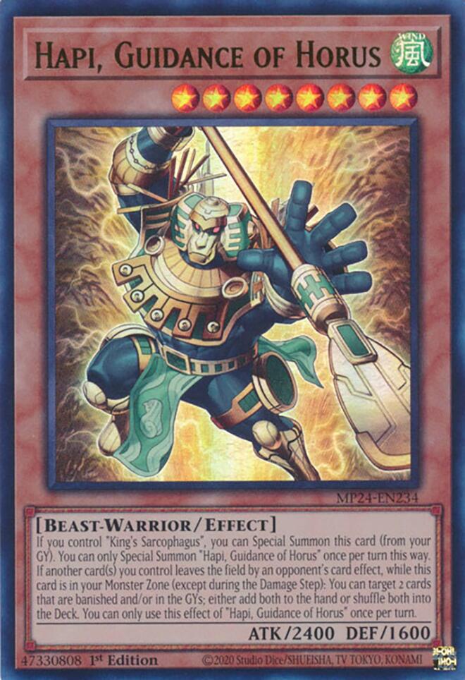 Hapi, Guidance of Horus [MP24-EN234] Ultra Rare - Yugioh Cards For Your TCG Needs!