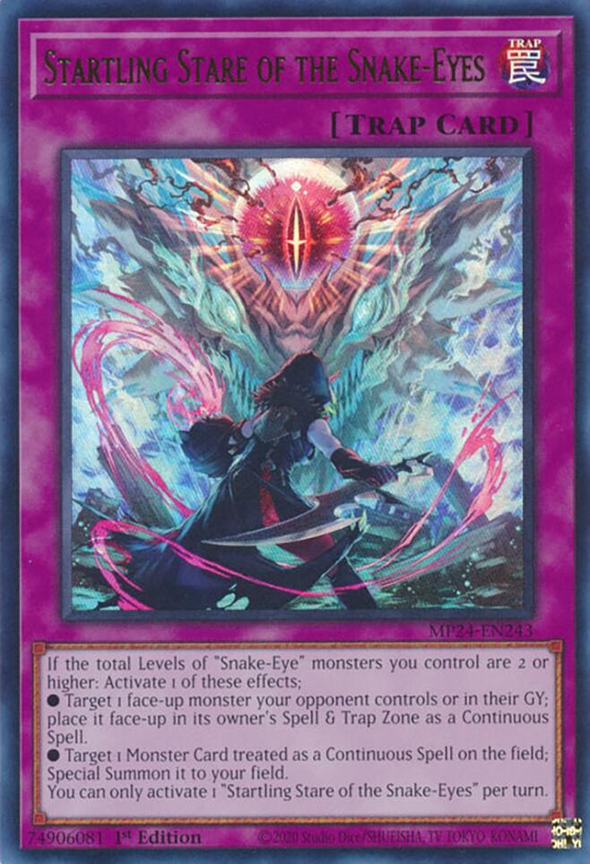 Startling Stare of the Snake-Eyes [MP24-EN243] Ultra Rare - Yugioh Cards For Your TCG Needs!