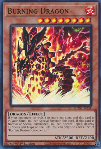 Burning Dragon [MP24-EN251] Ultra Rare - Yugioh Cards For Your TCG Needs!