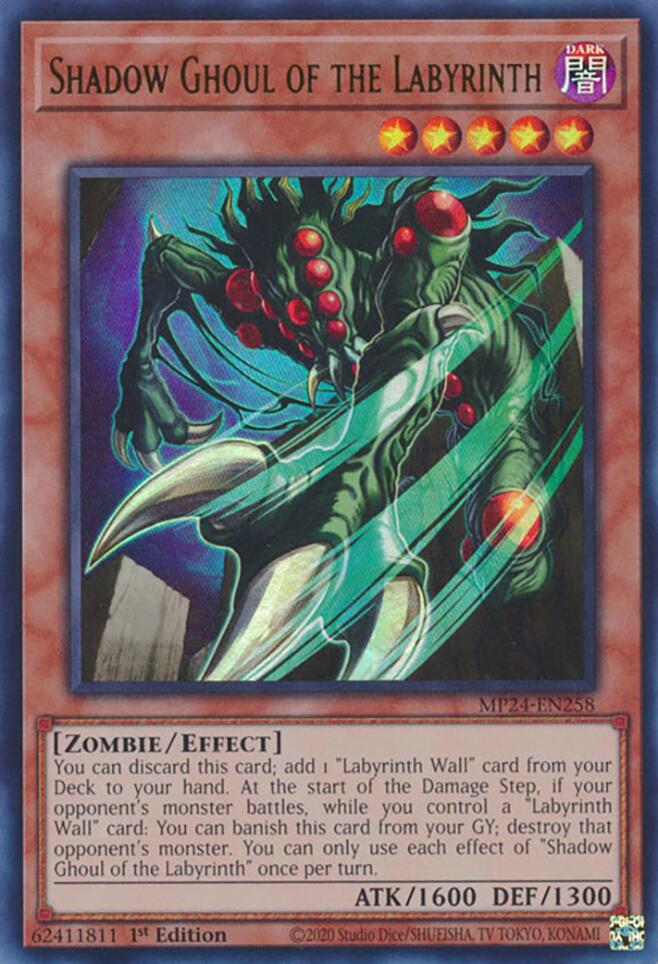 Shadow Ghoul of the Labyrinth [MP24-EN258] Ultra Rare - Yugioh Cards For Your TCG Needs!