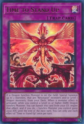 Time to Stand Up [MP24-EN261] Ultra Rare - Yugioh Cards For Your TCG Needs!
