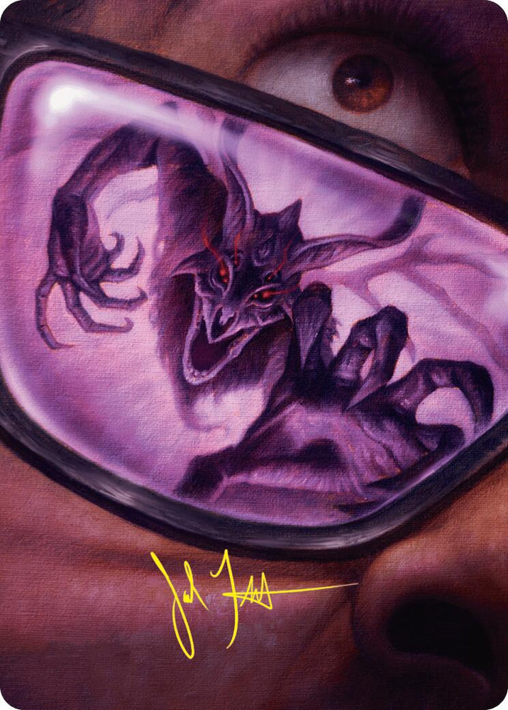 Doomsday Excruciator Art Card (Gold-Stamped Signature) [Duskmourn: House of Horror Art Series] Magic: The Gathering