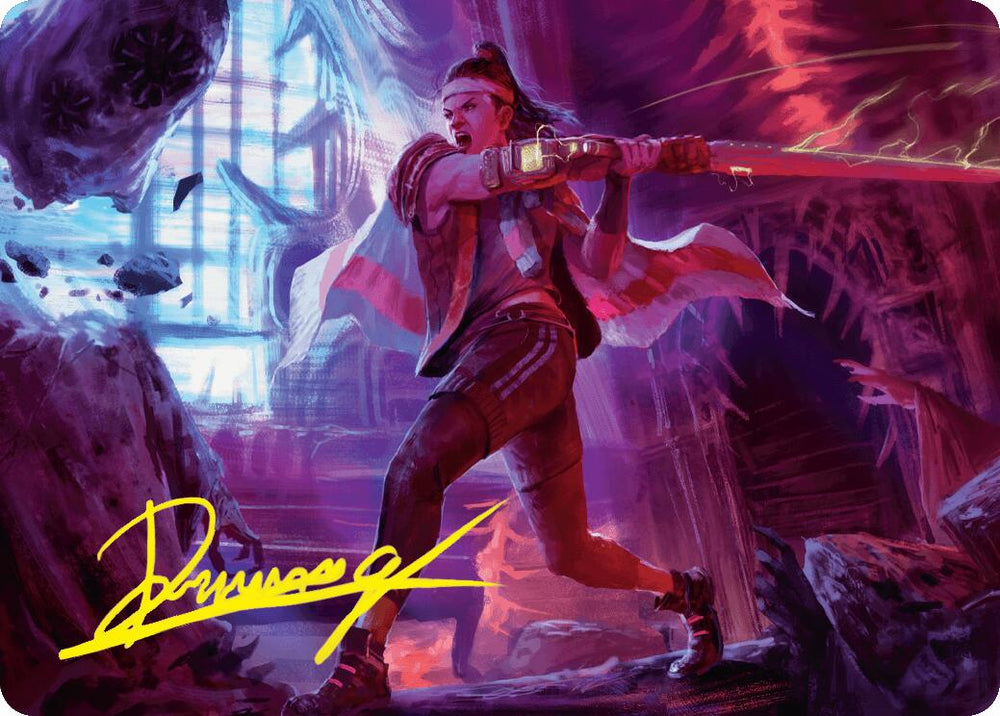 Diversion Specialist Art Card (Gold-Stamped Signature) [Duskmourn: House of Horror Art Series] Magic: The Gathering