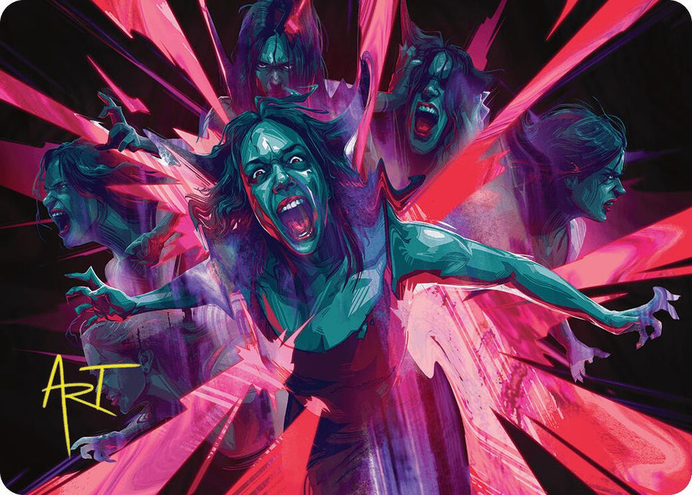 Waltz of Rage Art Card (Gold-Stamped Signature) [Duskmourn: House of Horror Art Series] Magic: The Gathering