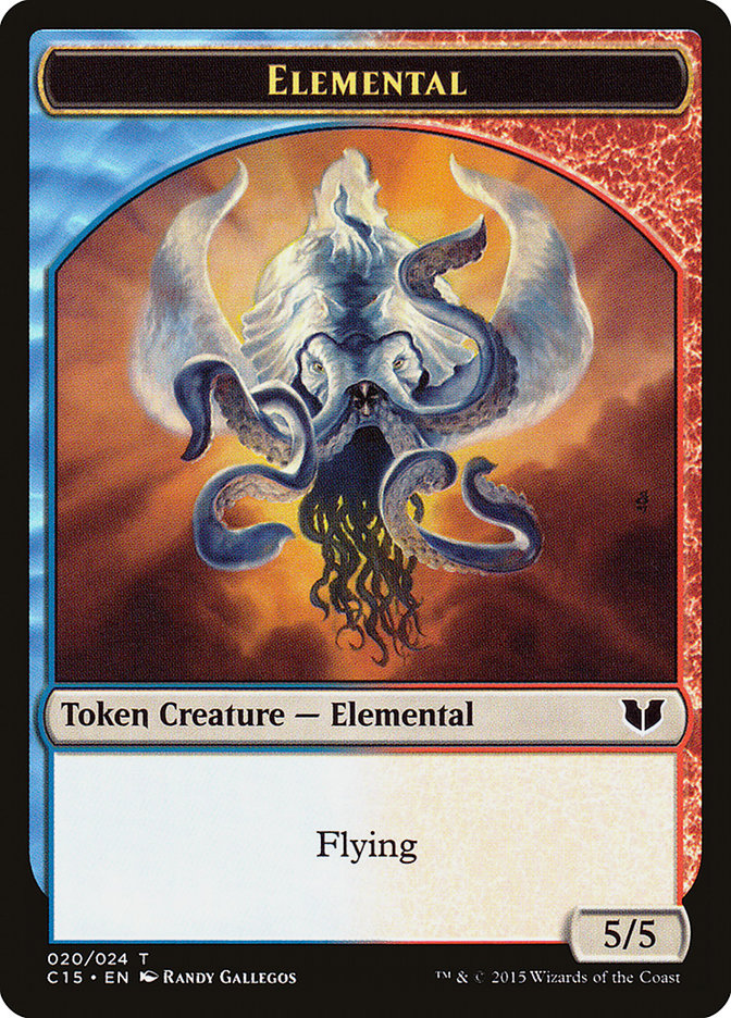Drake // Elemental (020) Double-Sided Token [Commander 2015 Tokens] Magic: The Gathering