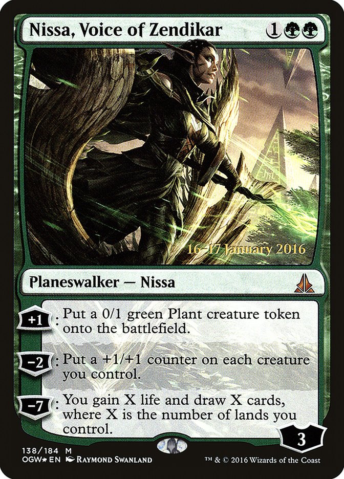 Nissa, Voice of Zendikar [Oath of the Gatewatch Prerelease Promos] Magic: The Gathering