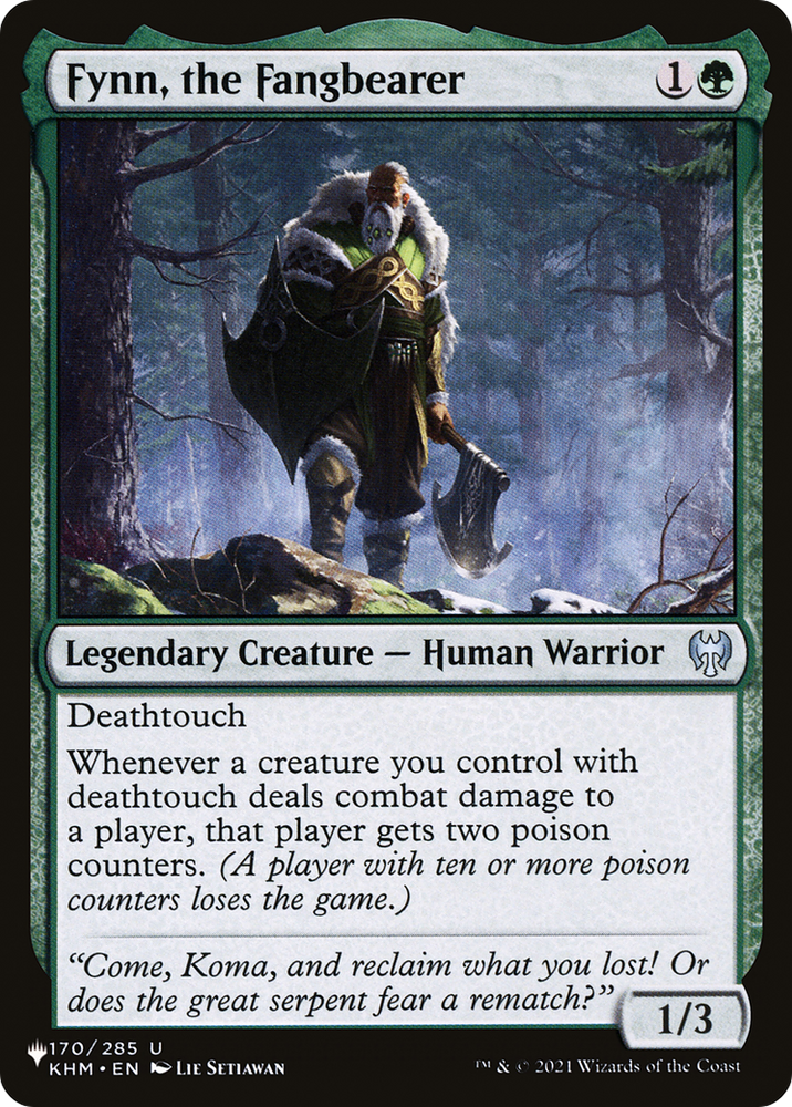 Fynn, the Fangbearer [The List] Magic: The Gathering
