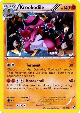 Krookodile (65/114) (Cracked Ice Holo) [Black & White: Base Set] Pokémon