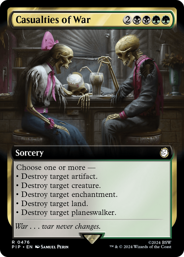 Casualties of War (Extended Art) [Fallout] Magic: The Gathering