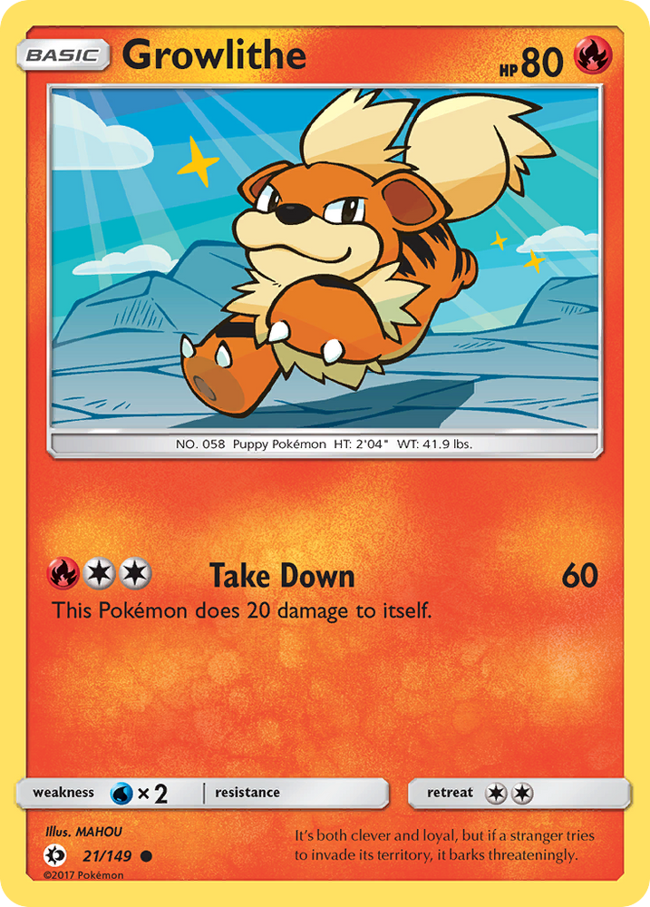 Growlithe (21/149) [Sun & Moon: Base Set] Pokémon