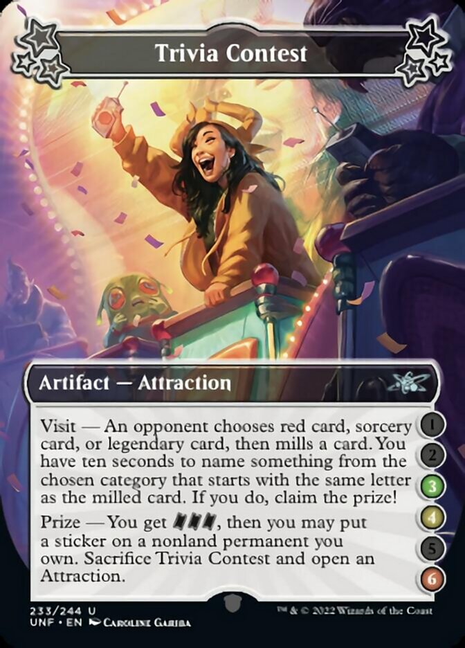 Trivia Contest (3-4-6) [Unfinity] Magic: The Gathering