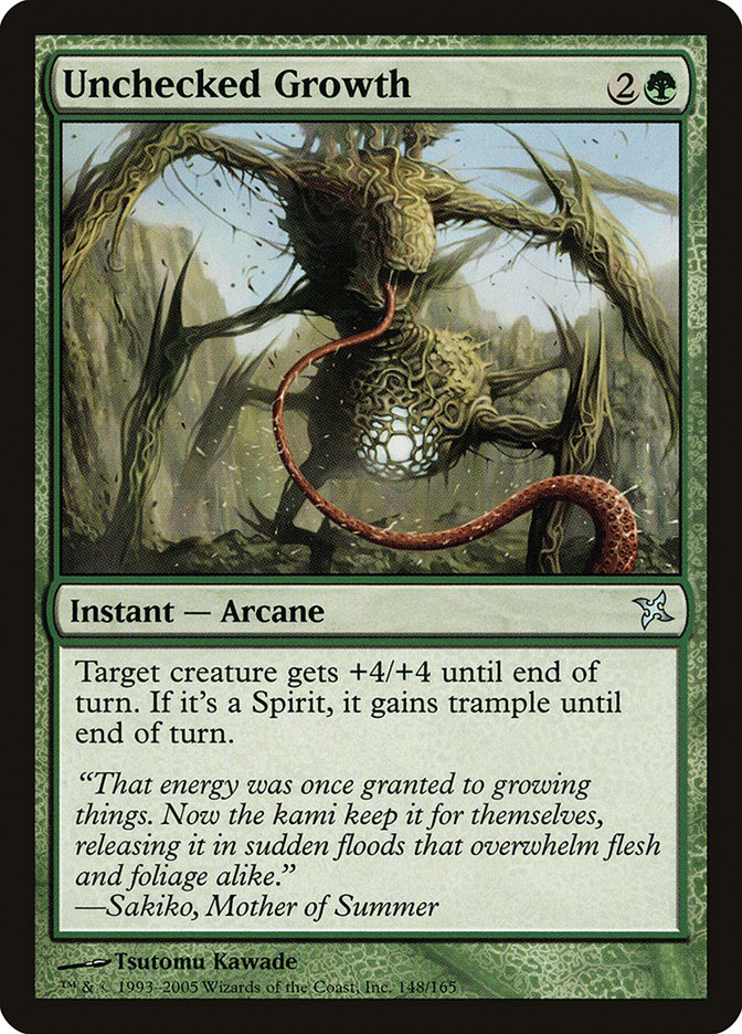 Unchecked Growth [Betrayers of Kamigawa] Magic: The Gathering