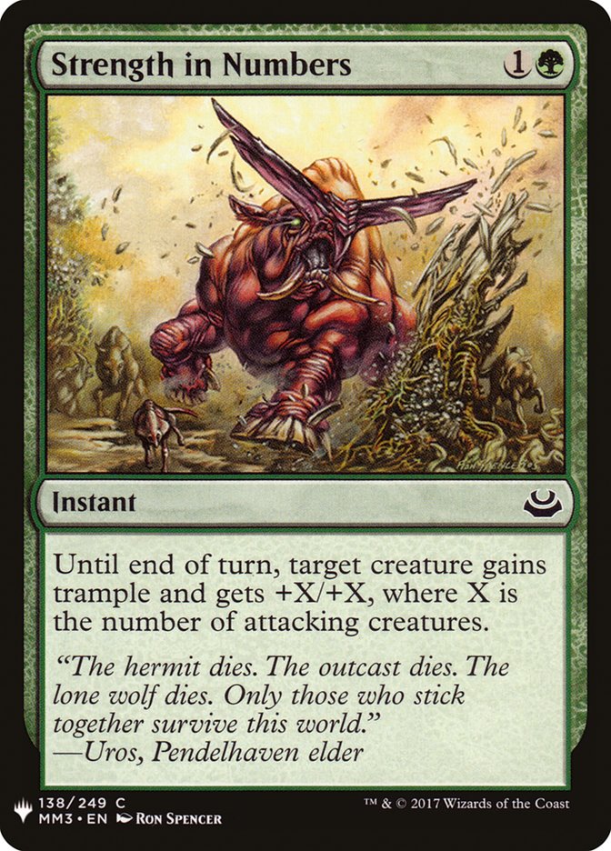 Strength in Numbers [Mystery Booster] Magic: The Gathering