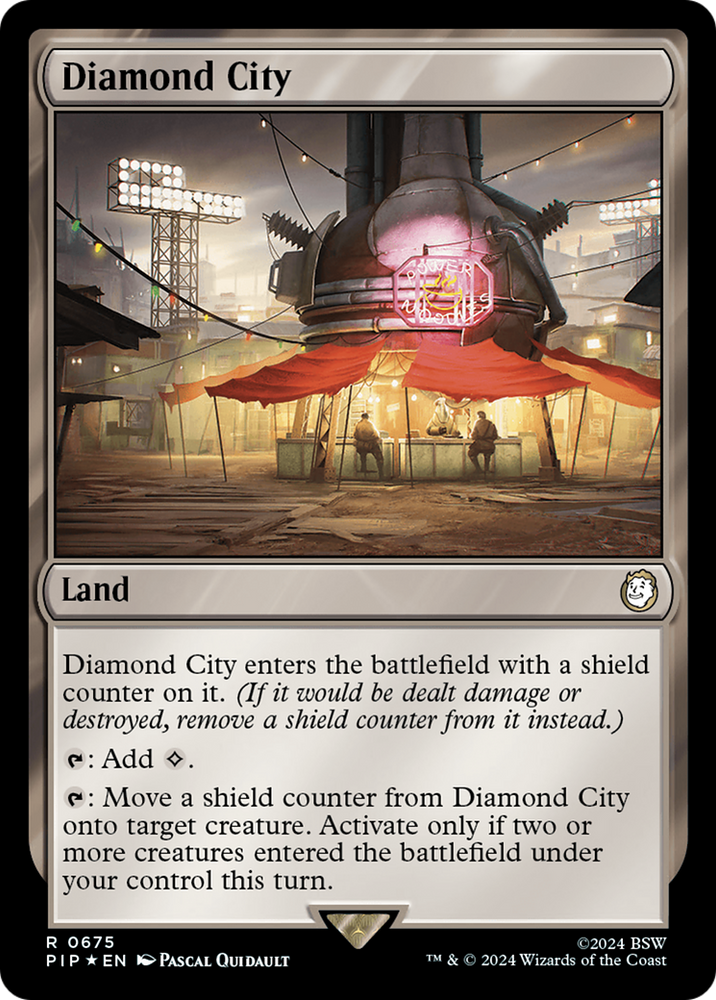 Diamond City (Surge Foil) [Fallout] Magic: The Gathering