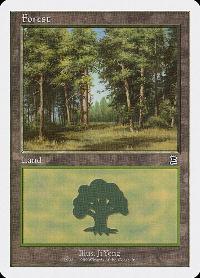 Forest (107) [Battle Royale] Magic: The Gathering