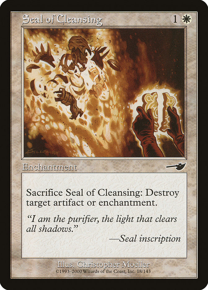 Seal of Cleansing [Nemesis] Magic: The Gathering