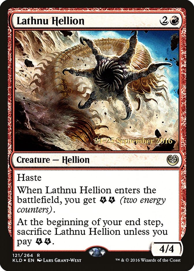 Lathnu Hellion [Kaladesh Prerelease Promos] Magic: The Gathering
