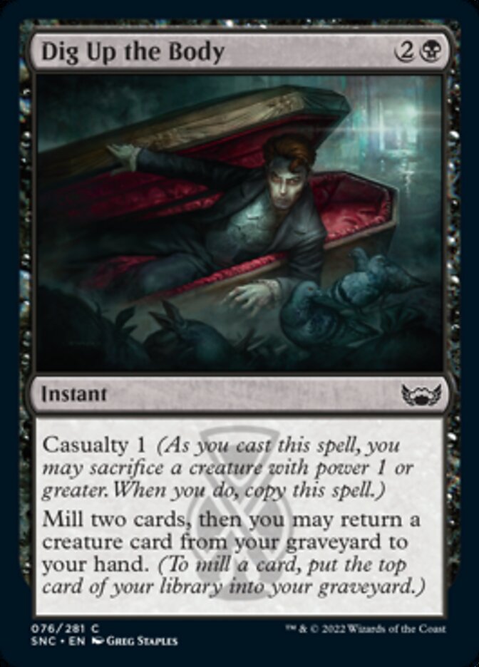 Dig Up the Body [Streets of New Capenna] Magic: The Gathering