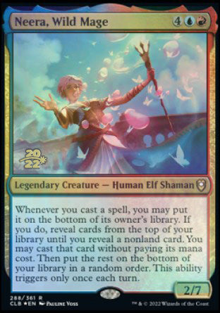 Neera, Wild Mage [Commander Legends: Battle for Baldur's Gate Prerelease Promos] Magic: The Gathering