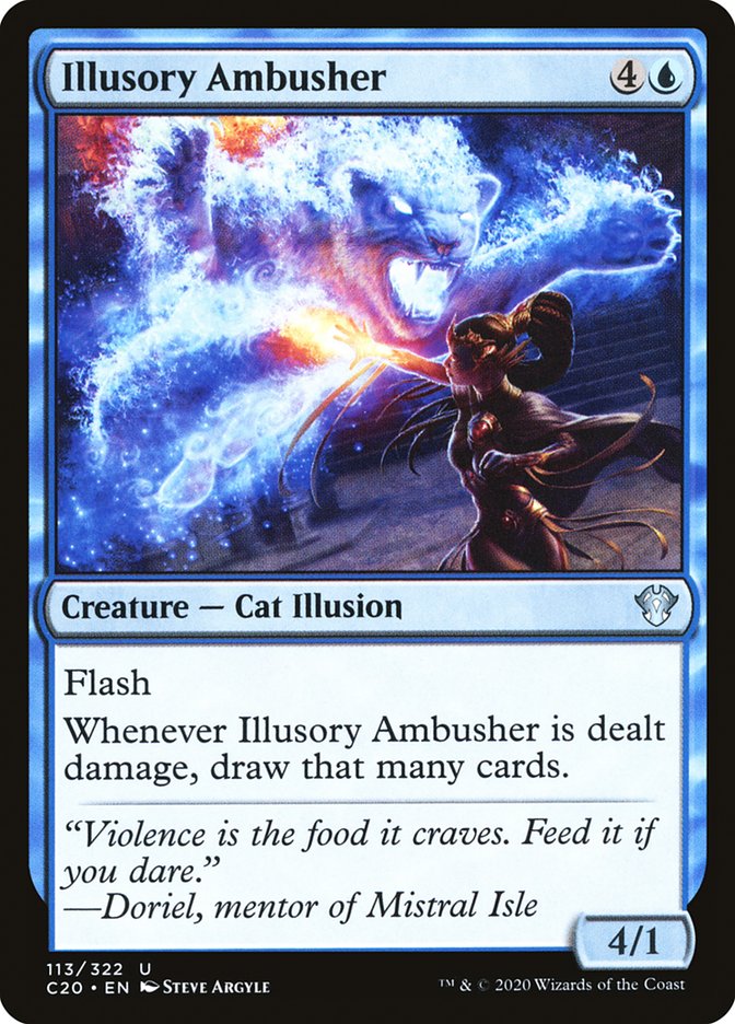 Illusory Ambusher [Commander 2020] Magic: The Gathering