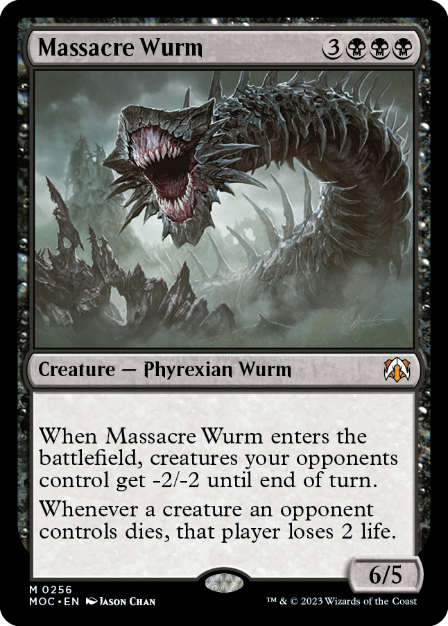 Massacre Wurm [March of the Machine Commander] Magic: The Gathering