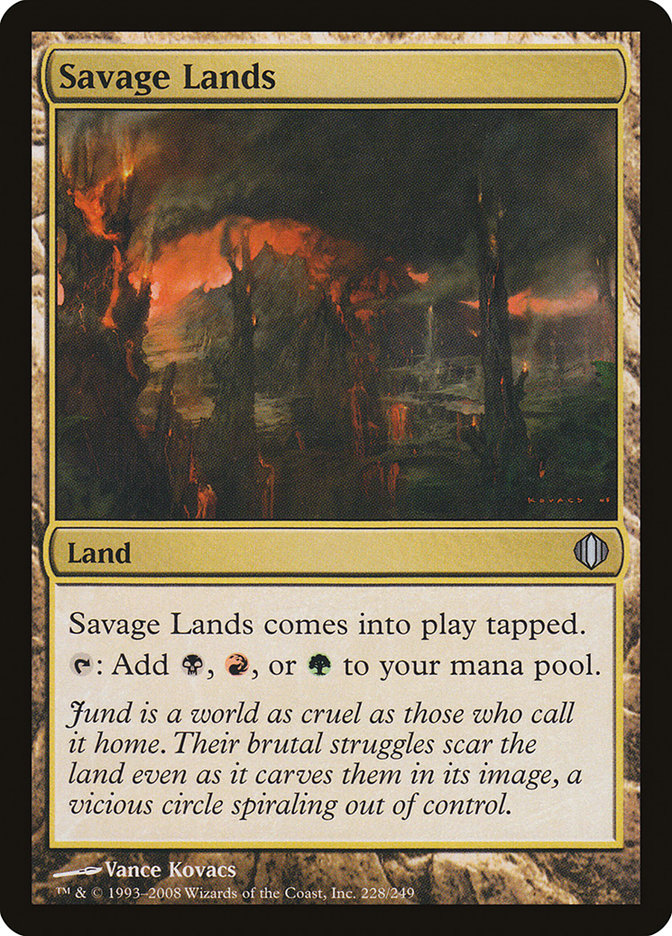 Savage Lands [Shards of Alara] Magic: The Gathering