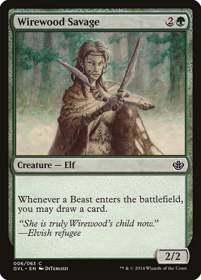 Wirewood Savage (Garruk vs. Liliana) [Duel Decks Anthology] Magic: The Gathering