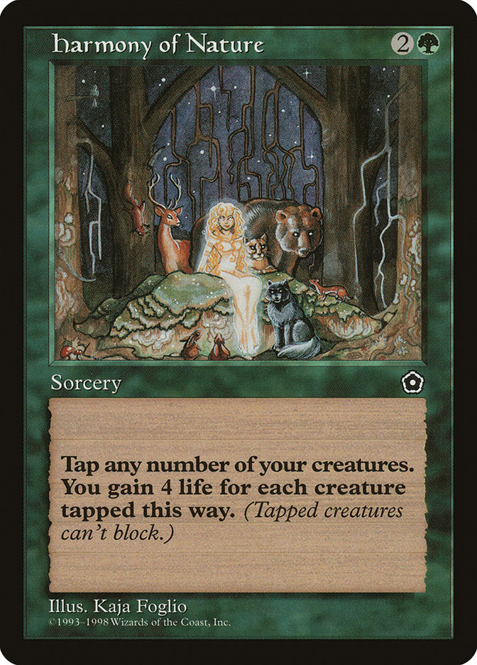 Harmony of Nature [Portal Second Age] Magic: The Gathering