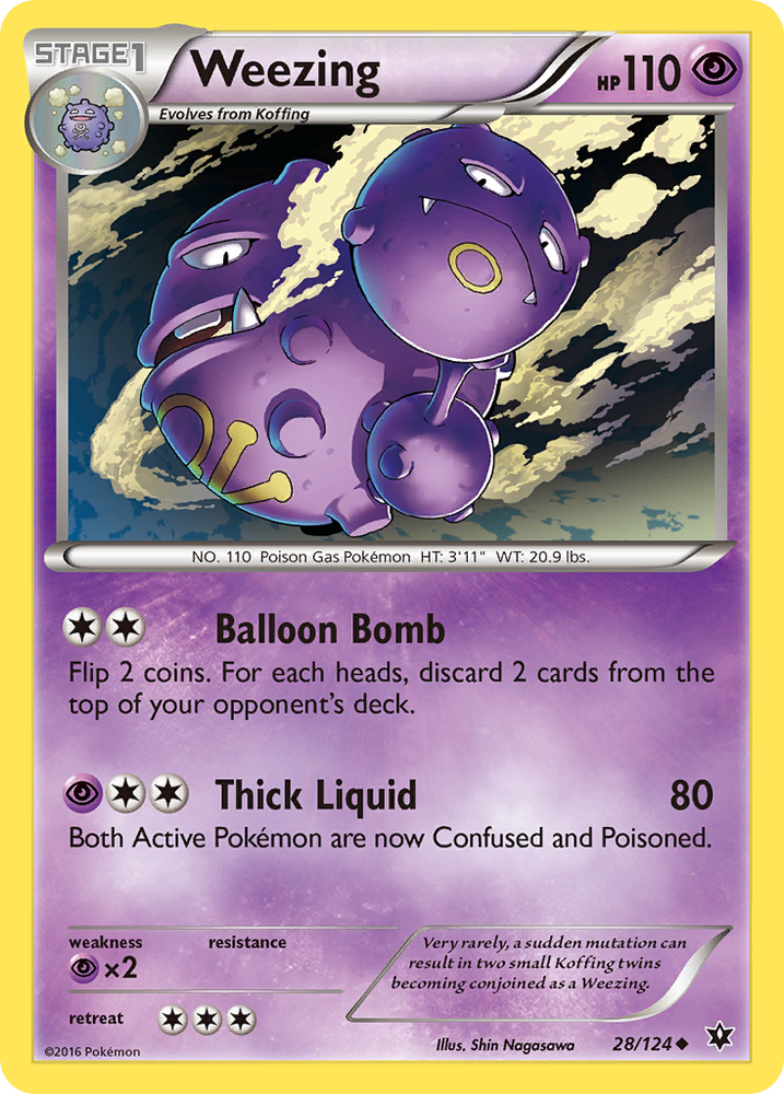Weezing (28/124) [XY: Fates Collide] Pokémon