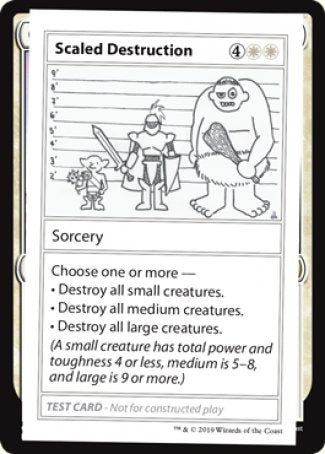 Scaled Destruction (2021 Edition) [Mystery Booster Playtest Cards] Magic: The Gathering
